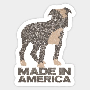 MADE IN AMERICA PITBULL Sticker